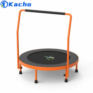 Kacho 3FT Foldable Trampoline for Kids, 36'' Mini Trampolines Indoor/Outdoor 220LBS Trampoline for Toddlers and Adults, Height-Adjustable, Fitness Recreational Trampoline Jumping Mat, Birthday Gift