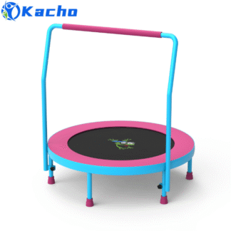 Kacho 3FT Foldable Trampoline for Kids, 36'' Mini Trampolines Indoor/Outdoor 220LBS Trampoline for Toddlers and Adults, Height-Adjustable, Fitness Recreational Trampoline Jumping Mat, Birthday Gift